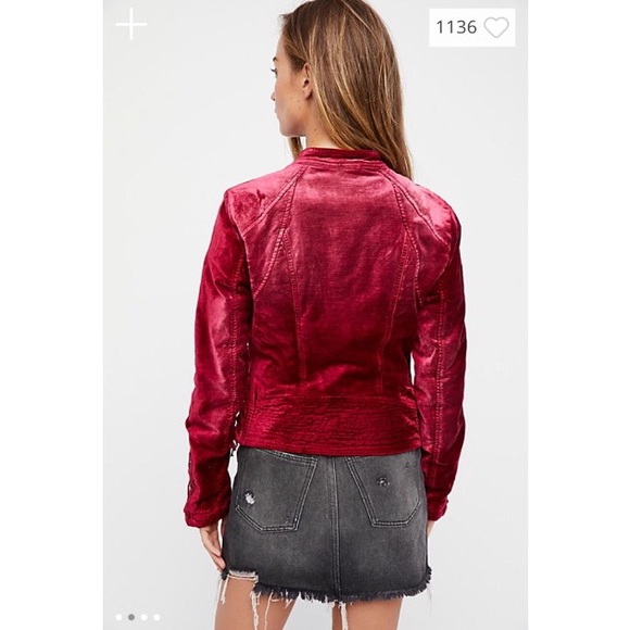 Free People Lacey Velvet Jacket - Picture 3 of 4
